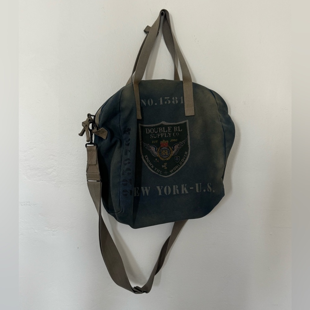 RRL Men's Blue Mail Bag